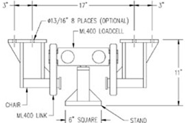 400 Double-Ended Shear Beam Load Cell Transducer